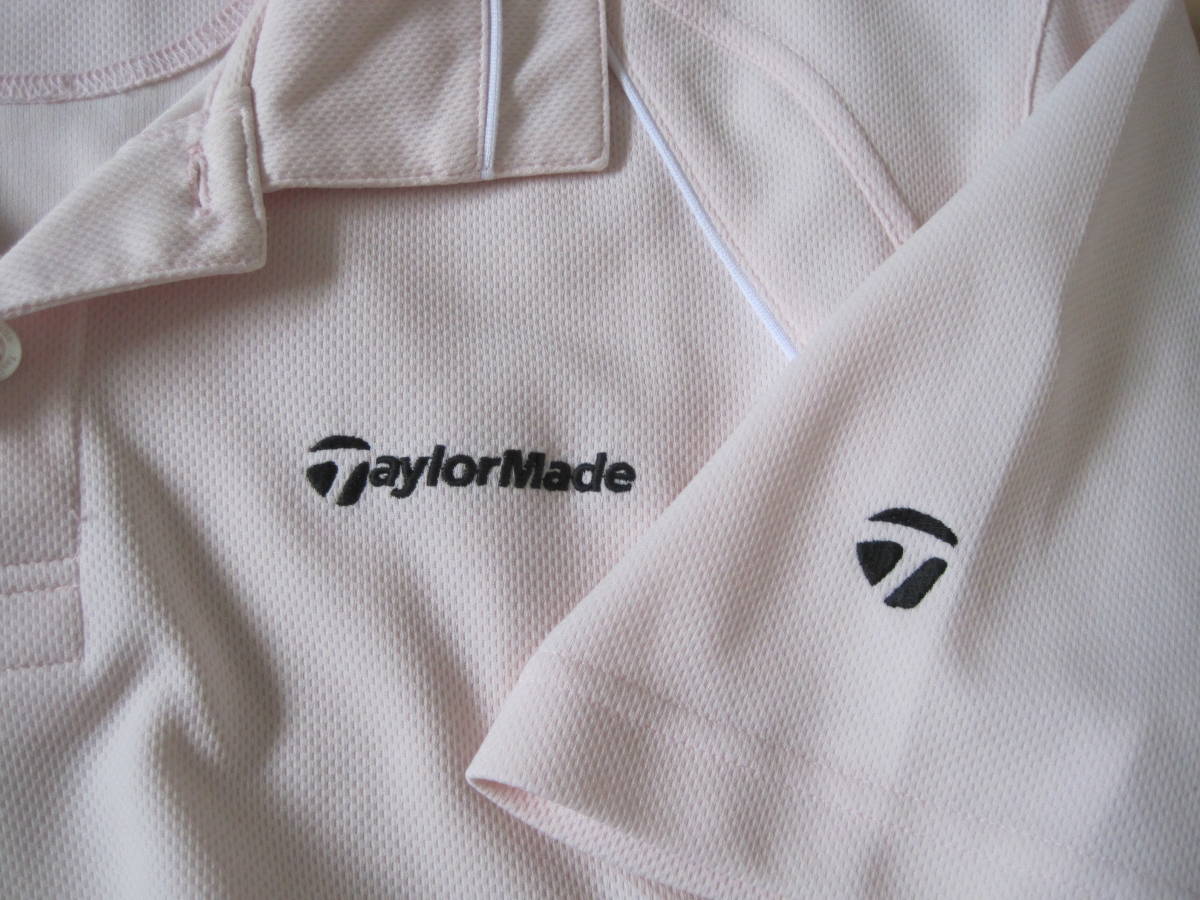 テーラーメイド TaylorMade　ポロシャツ　ポリエステル１００％　L 　ピンク_画像3