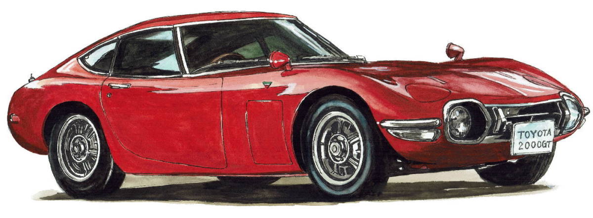 NC-225 トヨタ 2000GT・NC-226 トヨタ 2000GT限定版画300部 直筆サイン有 額装済●作家 平右ヱ門  希望ナンバーをお選び下さい。