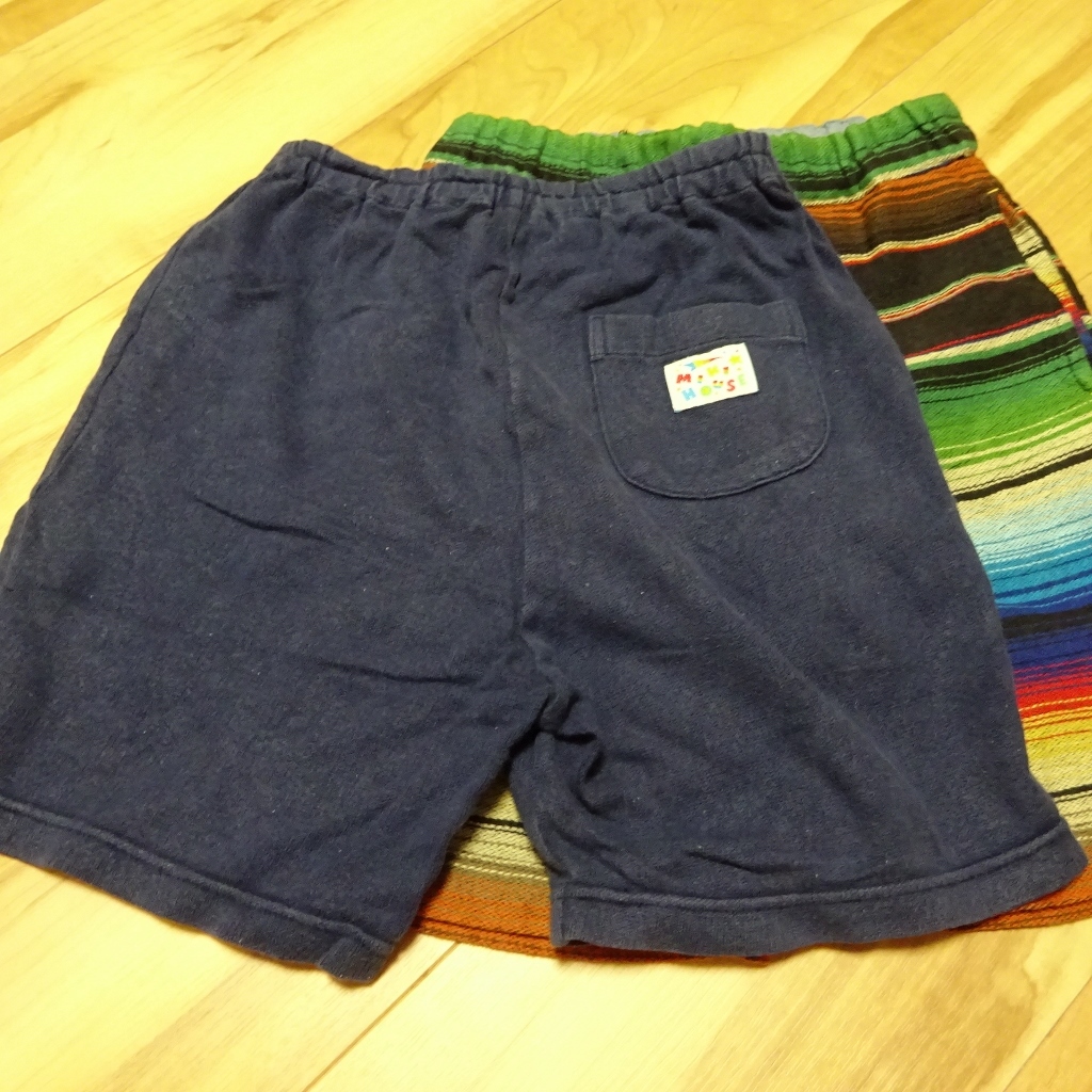  шорты 2 листов KIDS[ 120 см ] Miki House укороченные брюки хлопок 
