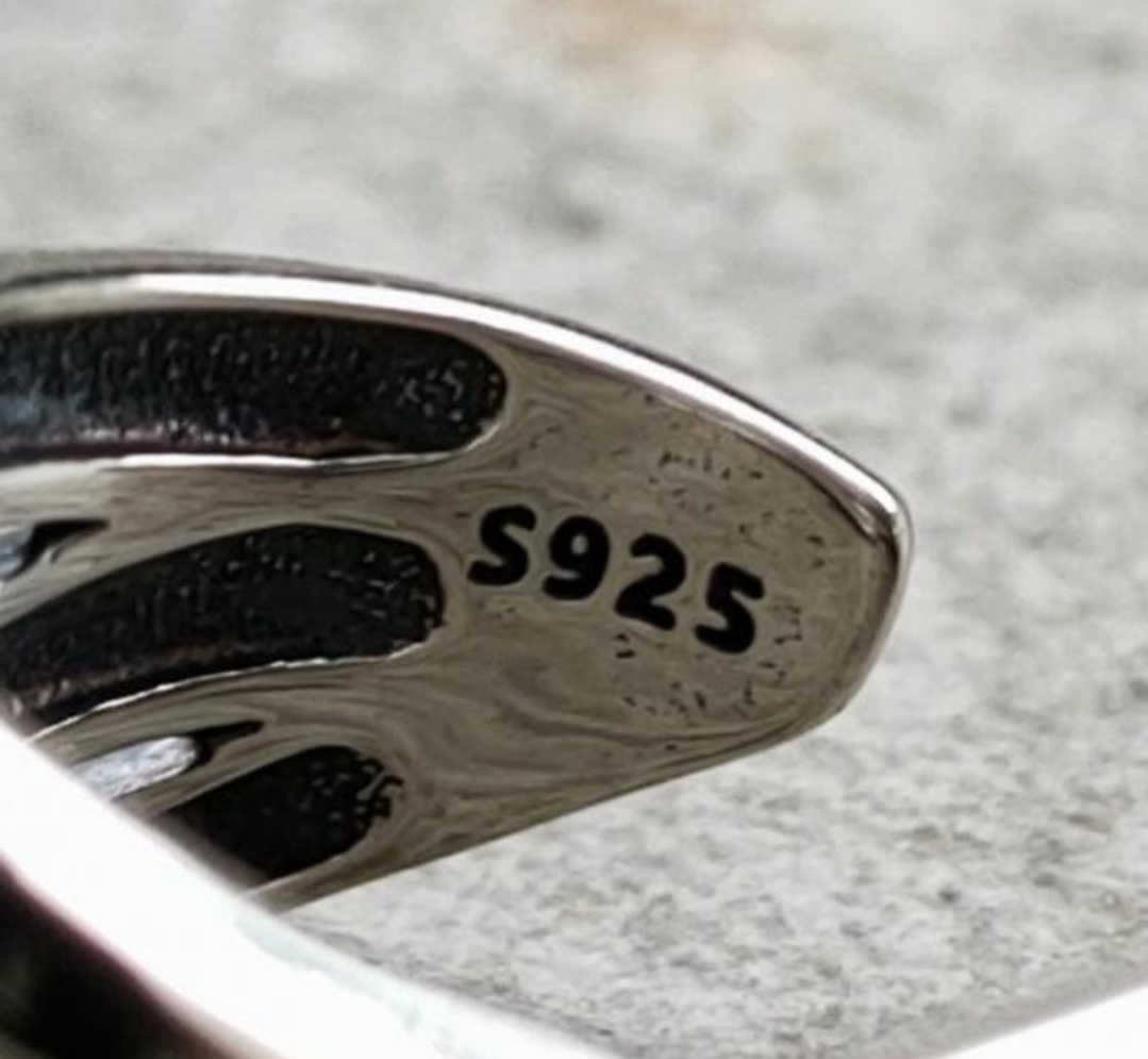 silver925トリニティーシルバーリング ring　925刻印インポート13号相当_画像7