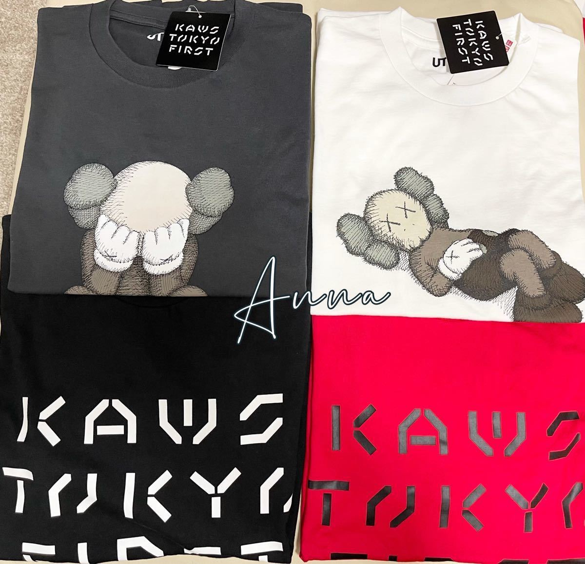 KAWS TOKYO FIRST Tシャツ4点セット 新品未使用 ラスト1セット 