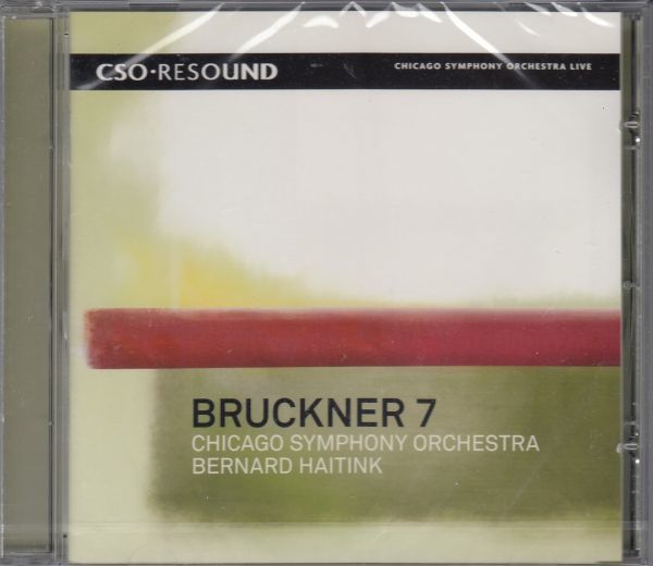 [CD/Cso]ブルックナー:交響曲第7番/ハイティンク&CSO 2007.5_画像1