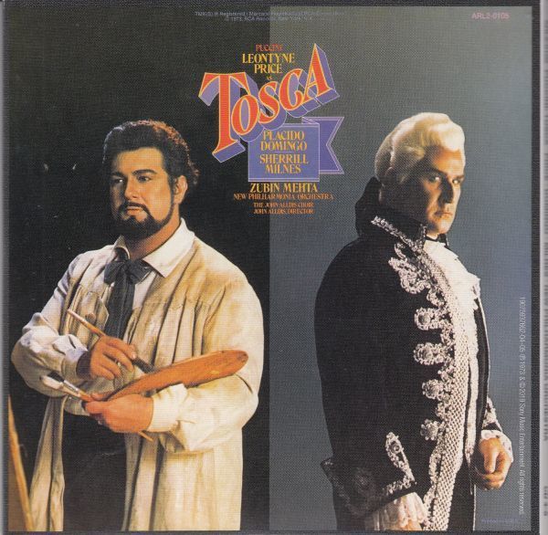 [2CD/Rca]ロッシーニ:歌劇「トスカ」全曲/L.プライス(s)&P.ドミンゴ(t)他&Z.メータ&ニュー・フィルハーモニア管弦楽団 1972_画像2