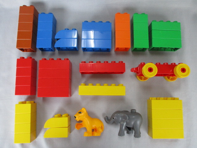 LEGO　レゴ　LEGO duplo　レゴ デュプロ　ぞうさんのバケツ（旧バージョン）7614　1才半～　動物おまけ付_画像5