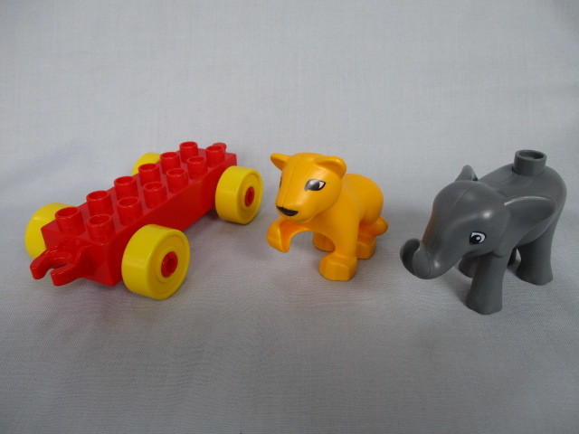 LEGO　レゴ　LEGO duplo　レゴ デュプロ　ぞうさんのバケツ（旧バージョン）7614　1才半～　動物おまけ付_画像7