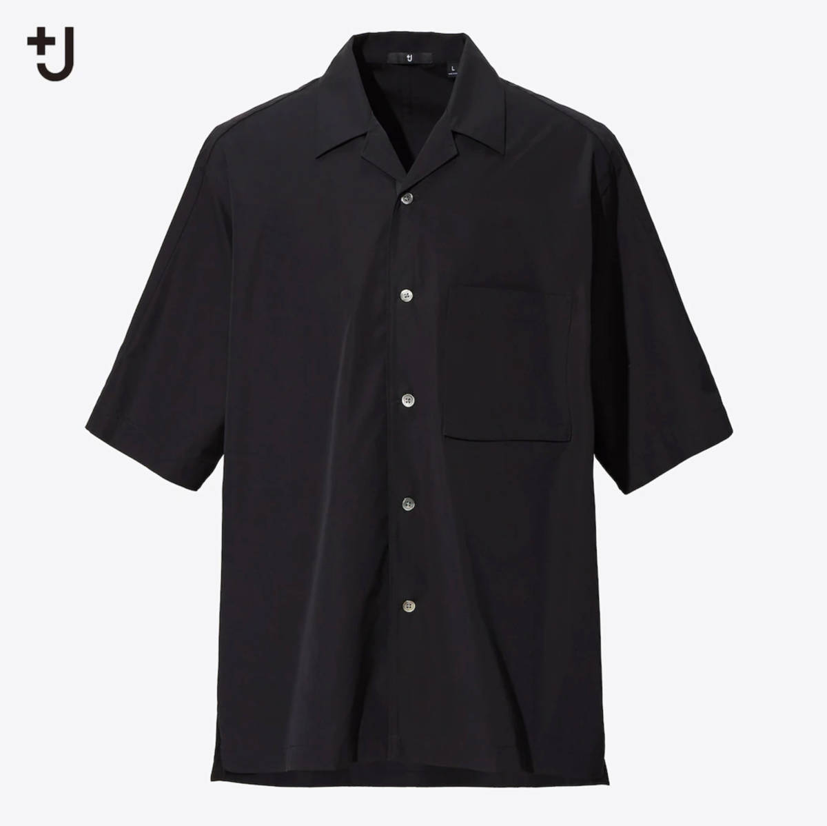 新品L黒UNIQLO×ジルサンダー+Jスーピマコットンオーバーサイズ 新品L黒UNIQLO×ジルサンダー+Jスーピマコットンオーバーサイズ