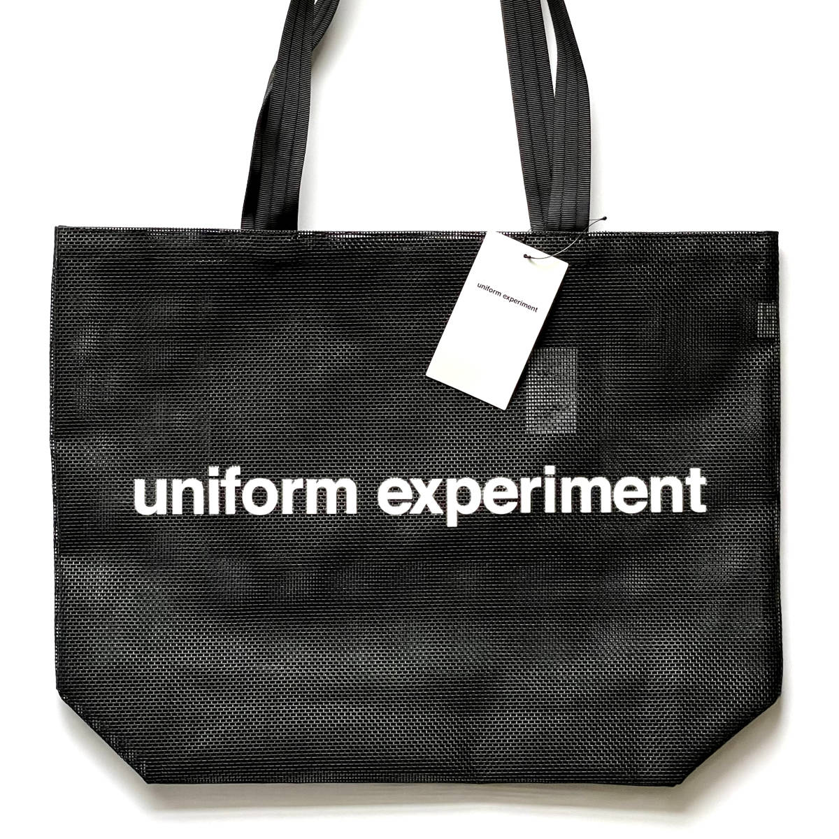 21SS新品 黒uniform experimentトートバッグMESH TOTE BAGフラグメント