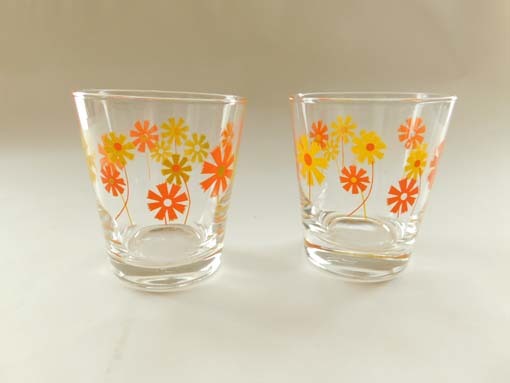  retro glass *2 piece set 1