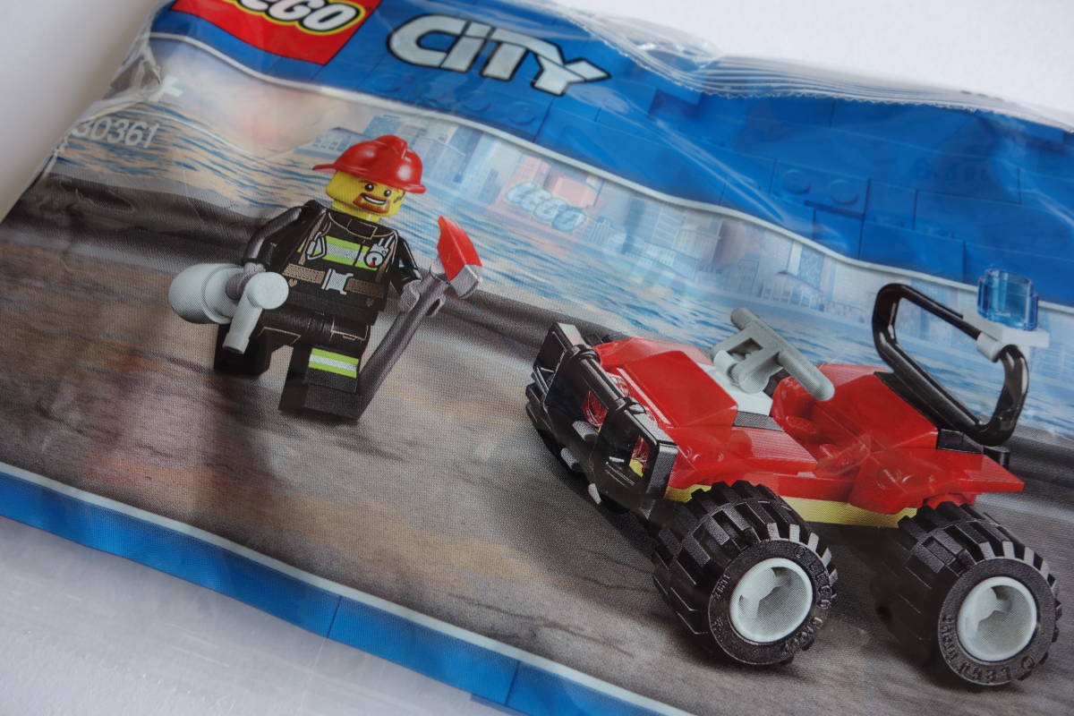 LEGO レゴ 30361 消防士 バギー消防バギー はたらく車 斧 ミニフィグ