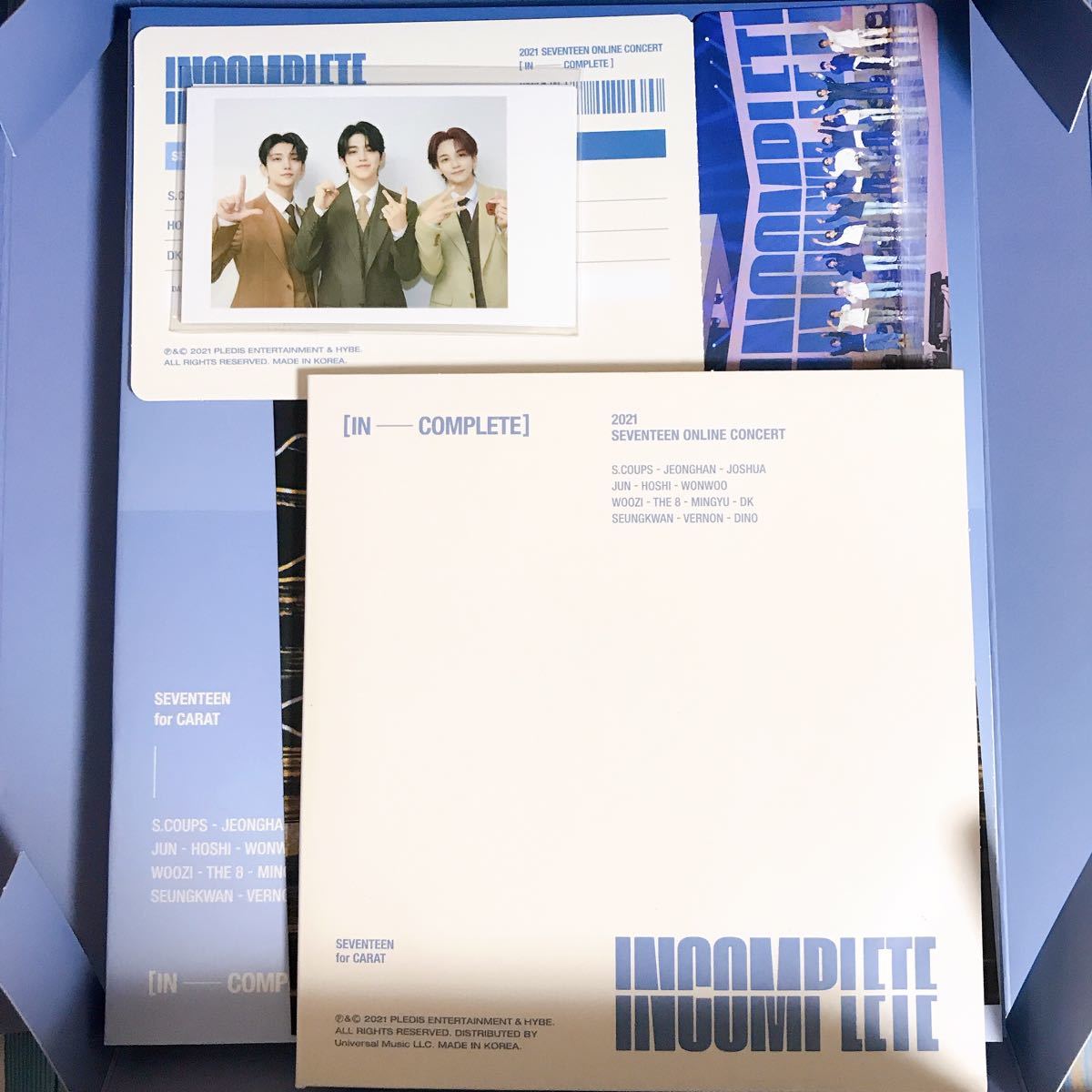 【新品 未使用】SEVENTEEN セブチ INCOMPLETE オンコン DVD ポラロイド・特典生写真付き