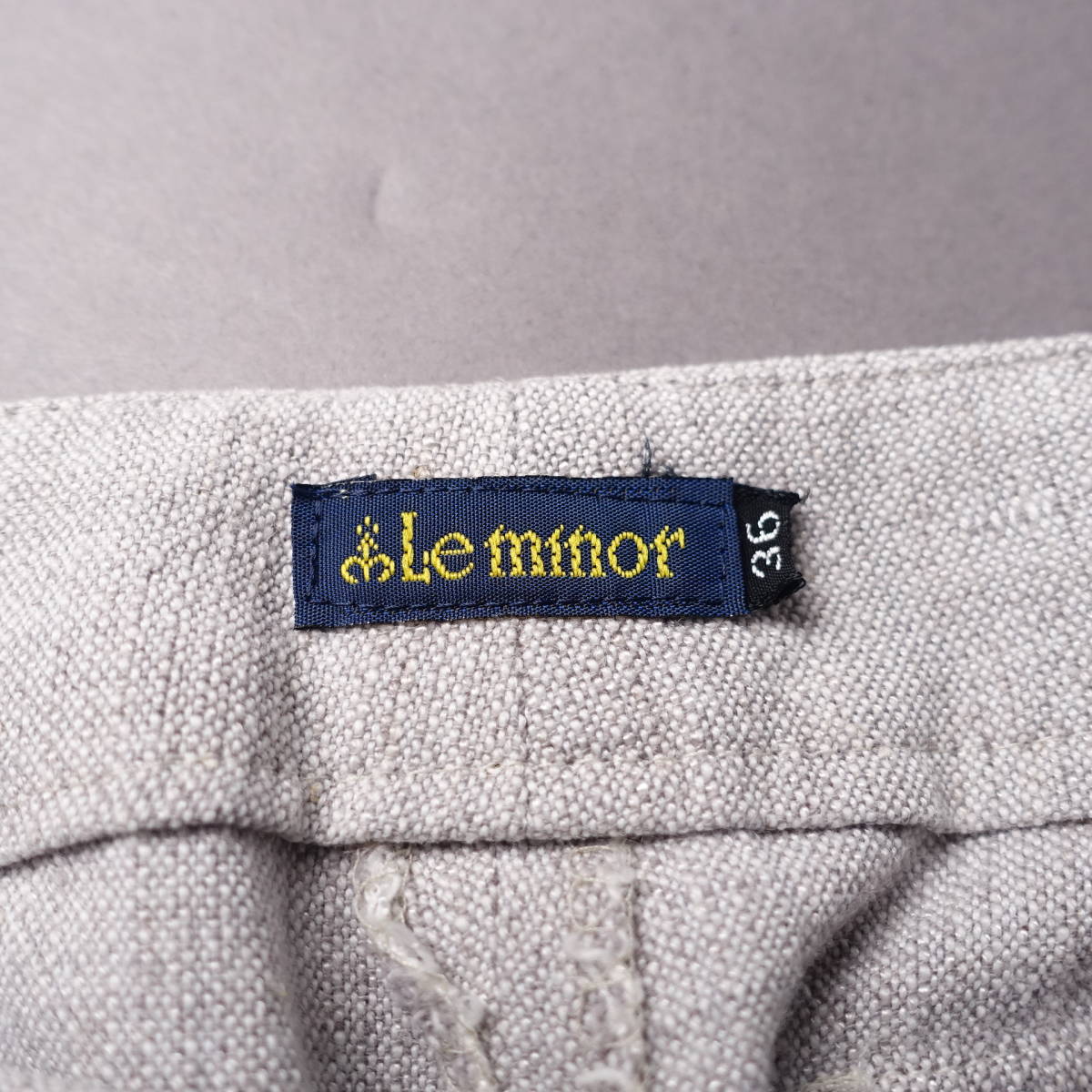 Le minor/ Le Minor /36/linen./ укороченные брюки / светло-серый 