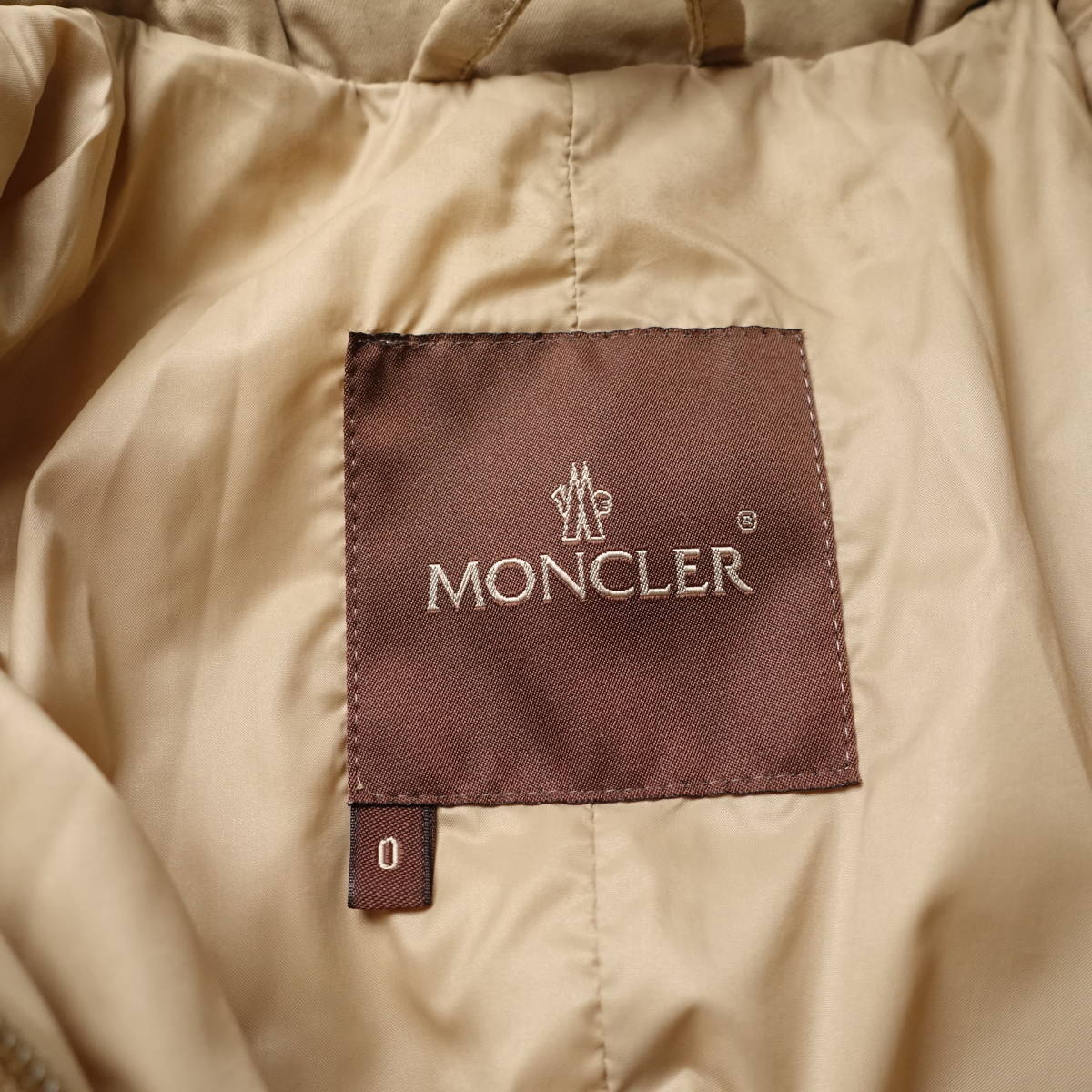 MONCLER/モンクレール/0/ハンガリー製ダウンコート/ベージュ_画像4