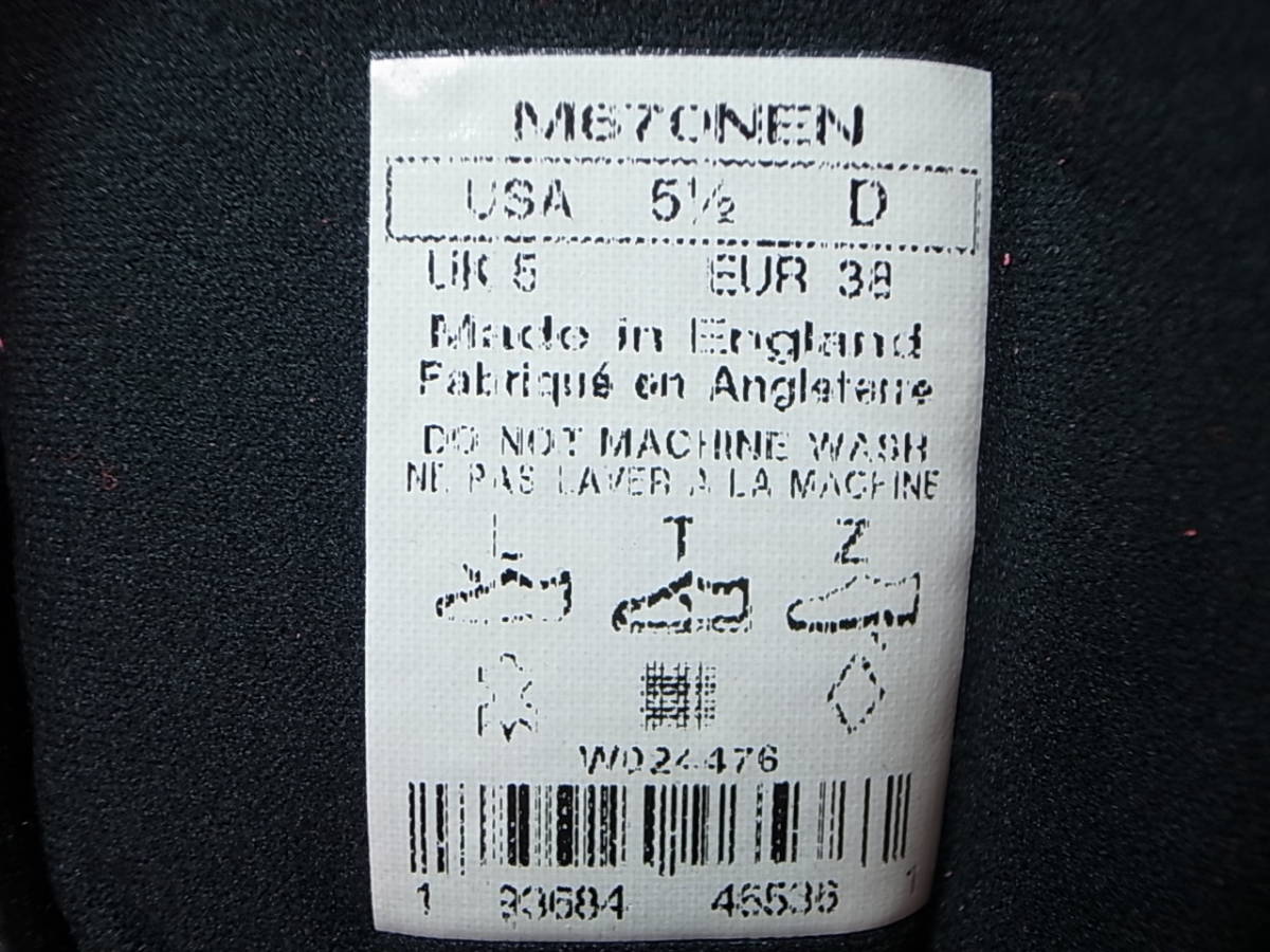 【送料無料 即決】海外限定 NEW BALANCE UK製 M670NEN 23.5cm US5.5新品オールスエードNEON PINKネオンピンクxブラック VIBRAMソール英国製