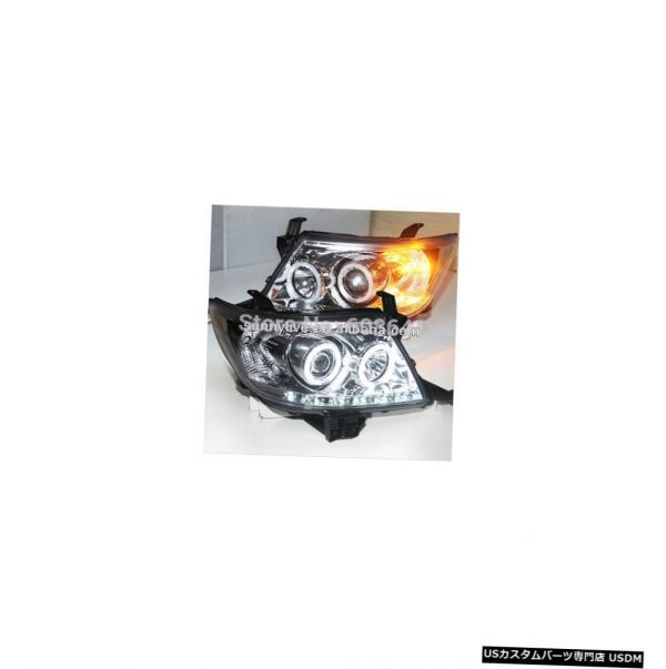 輸入カーパーツ TOYOTA HILUX VIGO LEDヘッドライトCCFL Angel Eyes 2011-2013年Chro_画像1