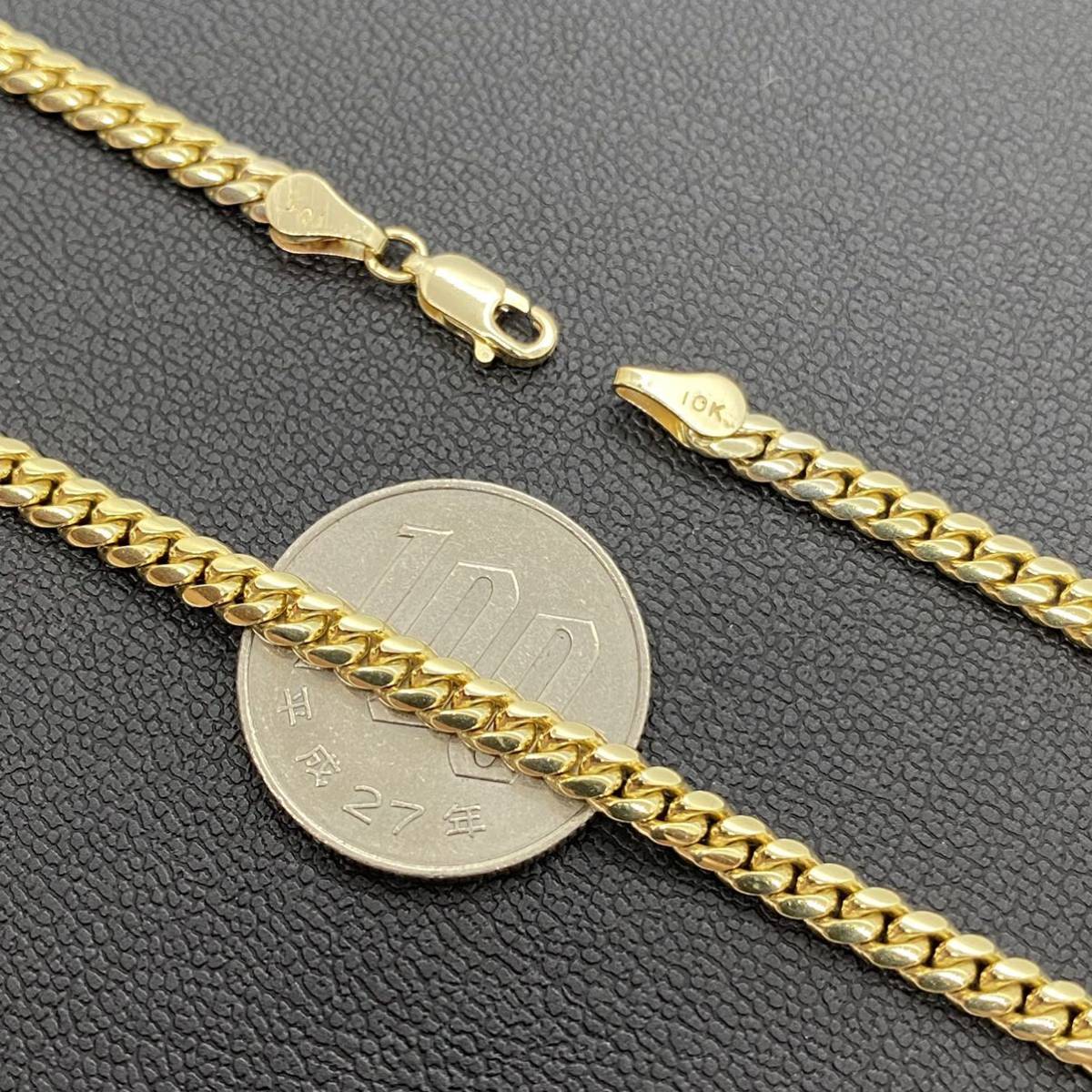本物 10KT 10金 YG イエローゴールド 4m x 22inch (55cm 本物 10KT 10金 YG イエローゴールド 4m x 22inch (55cm
