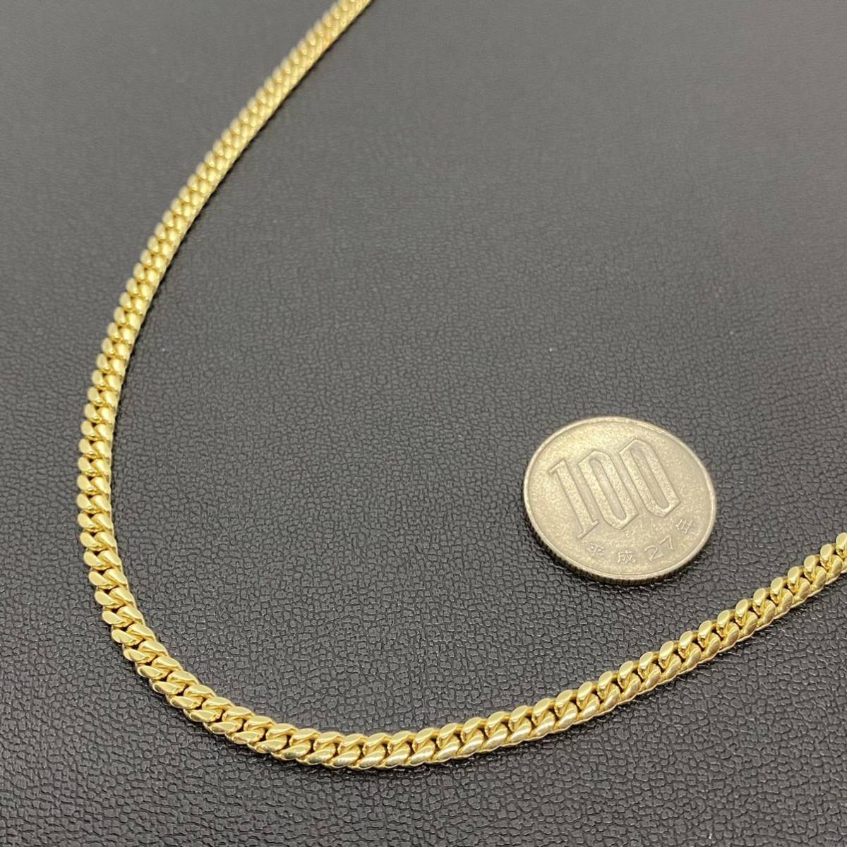 本物 10KT 10金 YG イエローゴールド 4m x 22inch (55cm 本物 10KT 10金 YG イエローゴールド 4m x 22inch (55cm