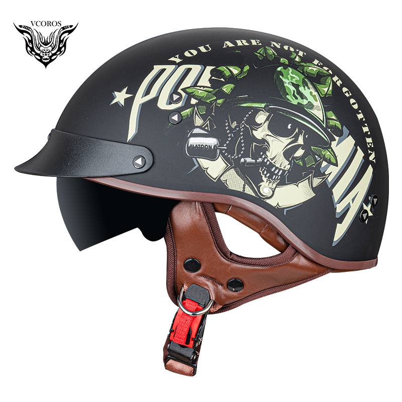 2244円 74％以上節約 2244円 SEAL限定商品 ハーフヘルメット 送料無料 半帽ヘルメット バイクヘルメット 半キャップ ヘルメット VCOROS-F02 G-XL