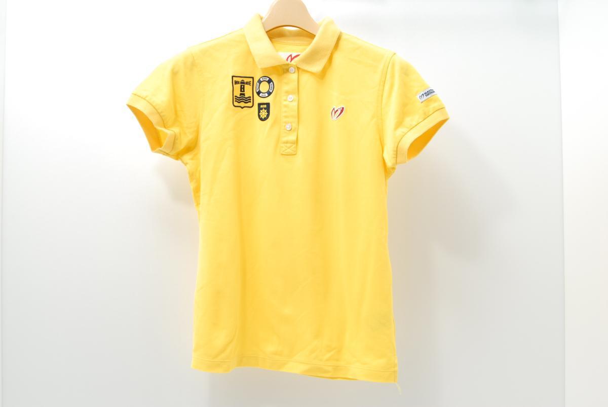 aday マスターバニー パーリーゲイツ 割引購入 満点の 半袖ポロシャツ シンプル 黄色 イエロー USED※ネコポス発送可 0 S 39231