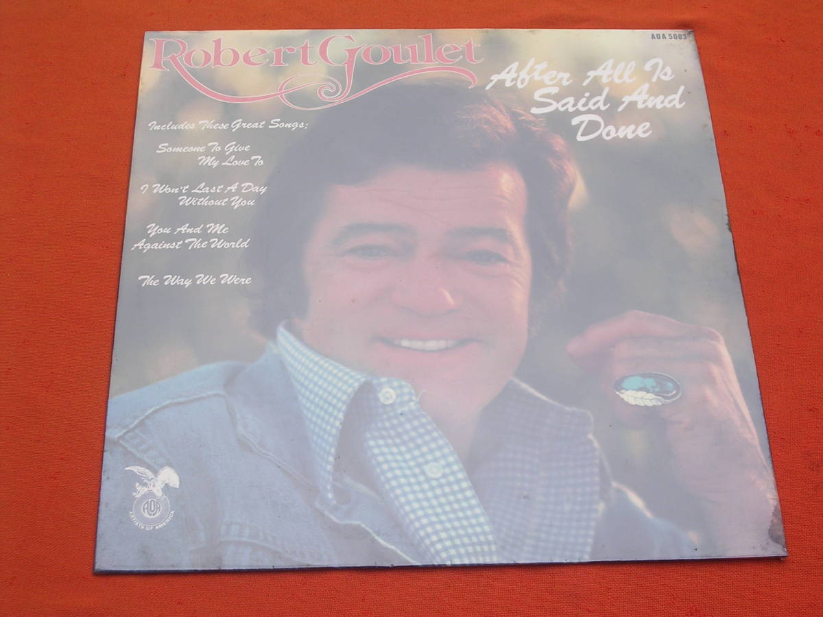 LP・US☆Robert Goulet / After All Is Said And Dane_画像1