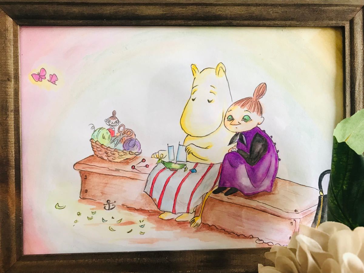 Paypayフリマ 手描きイラスト ムーミン ムーミンママ ミィ ミムラねえさん 原画 Paypayフリマ 手描きイラスト ムーミン ムーミンママ ミィ ミムラねえさん 原画