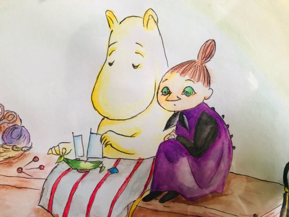 Paypayフリマ 手描きイラスト ムーミン ムーミンママ ミィ ミムラねえさん 原画 Paypayフリマ 手描きイラスト ムーミン ムーミンママ ミィ ミムラねえさん 原画