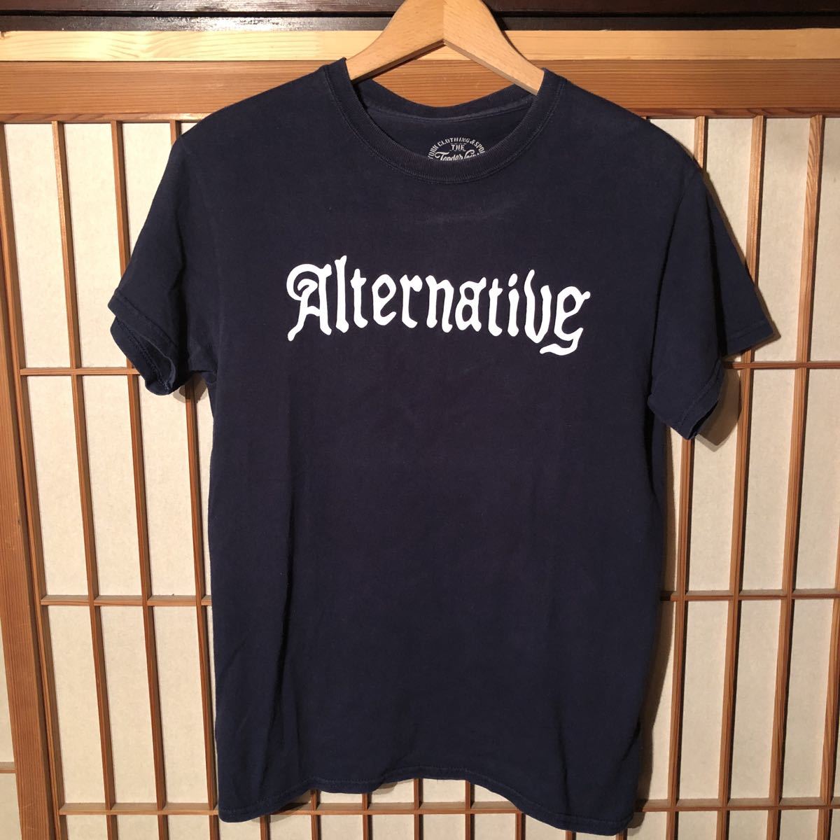 TENDERLOIN テンダーロイン　alternative ロゴtシャツ　ネイビー　紺　サイズS_画像1