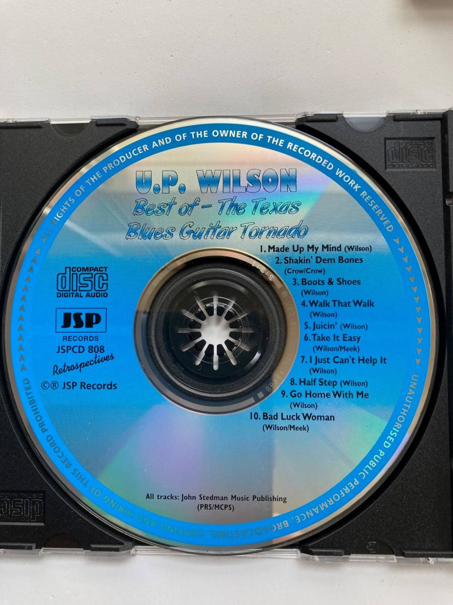 【ブルース】U.P.ウィルソン（U.P. WILSON) 「BEST OF - THE TEXAS BLUES GUITAR TORNADO」(レア）中古CD、UKオリジナル初盤、BL-990_画像5