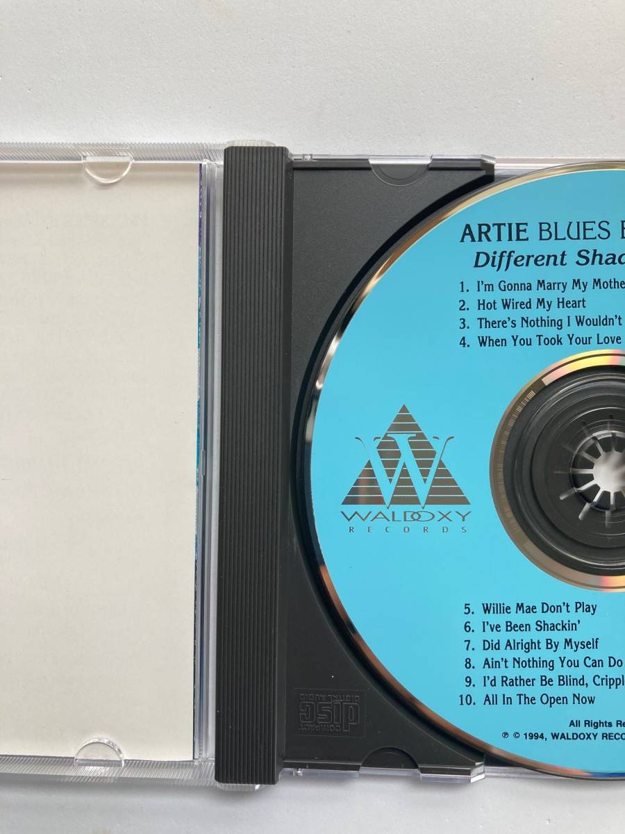 【ブルース】アーティ・ブルース・ボーイ・ホワイト(ARTIE BLUES BOY WHITE)「DIFFERENT SHADES OF BLUE」レア中古CD、USオリジ初盤,BL-999_画像3