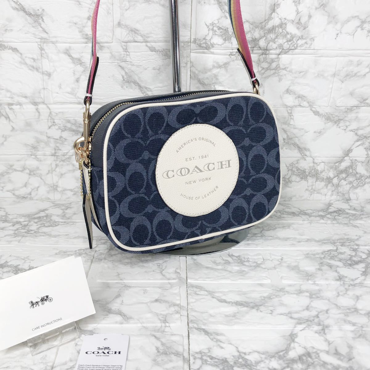 ≪新品≫COACH ハンドバッグ ショルダー 丸ロゴ ブラック（小）-