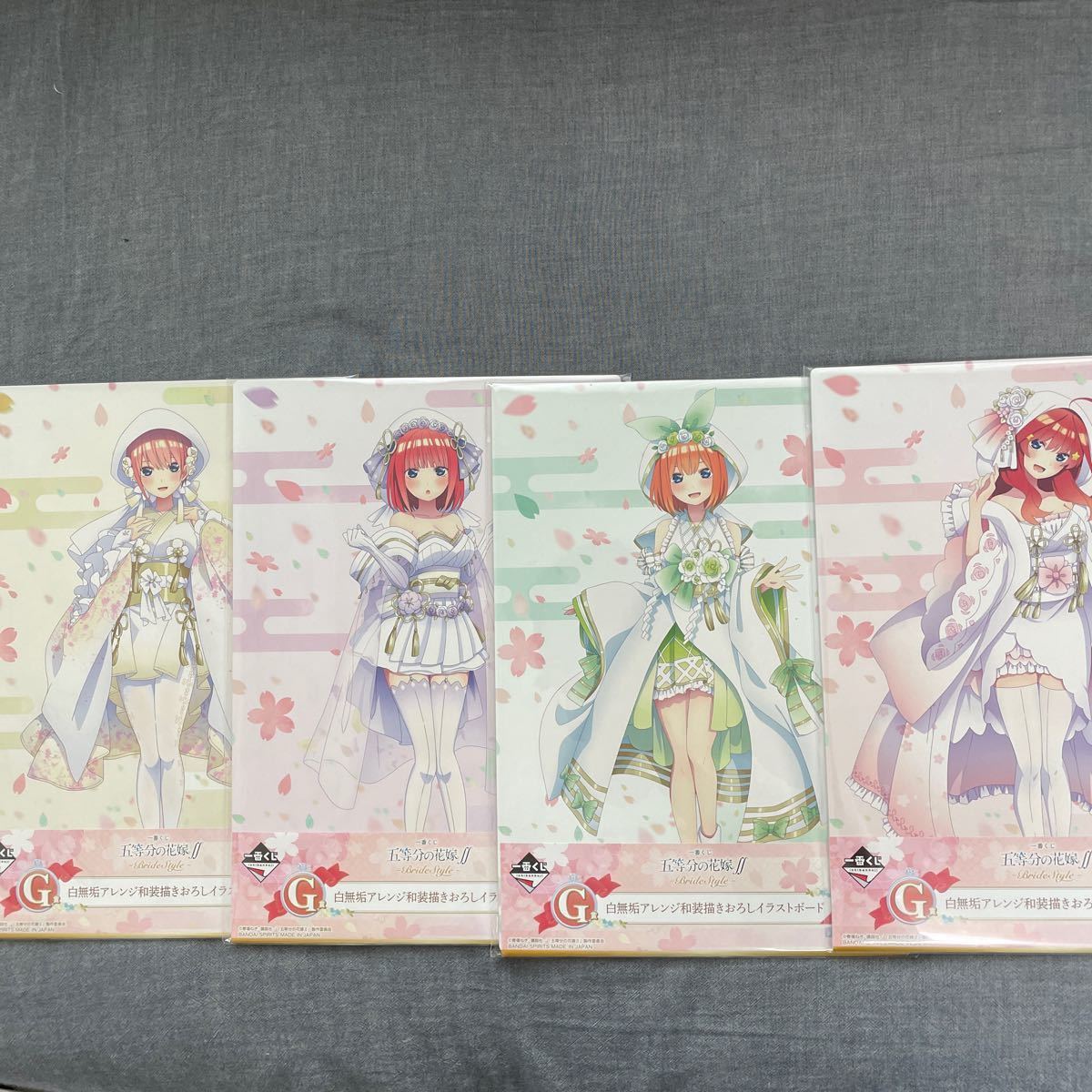 BANDAI 五等分の花嫁一番くじ 花嫁フィギュア ラバーストラップ ちょこ