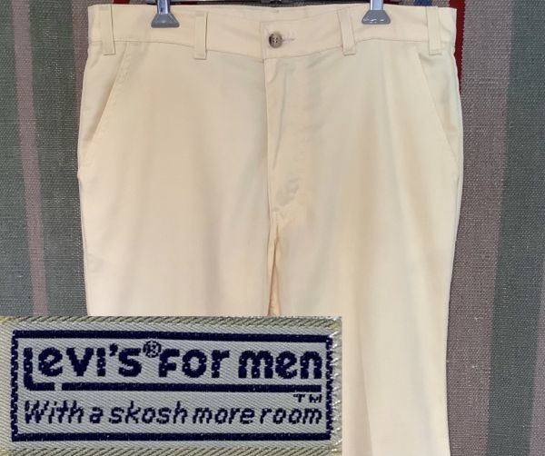 USA製 80s Levis with skosh more room ビンテージ ブーツカット コットン パンツ W32 L30 // 517 デニム_画像1