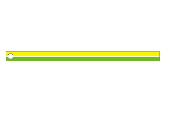 ヘルメットカスタム用 ラインステッカー 黄色×緑 半ヘル 半キャップ ジェッペル 透明シール デカール 初心者_画像2
