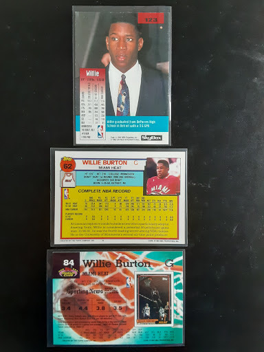 NBA WILLIE BURTON Skybox , Topps , Topps Stadium Club 3 枚セット_画像5