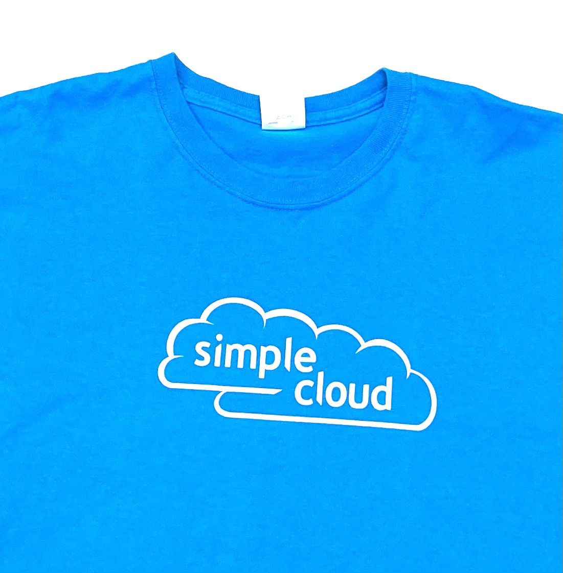 00s SIMPLE CLOUD Tシャツ Zend Microsoft rack space IBM nirvanix 企業 水色 XL マイクロソフト_画像3