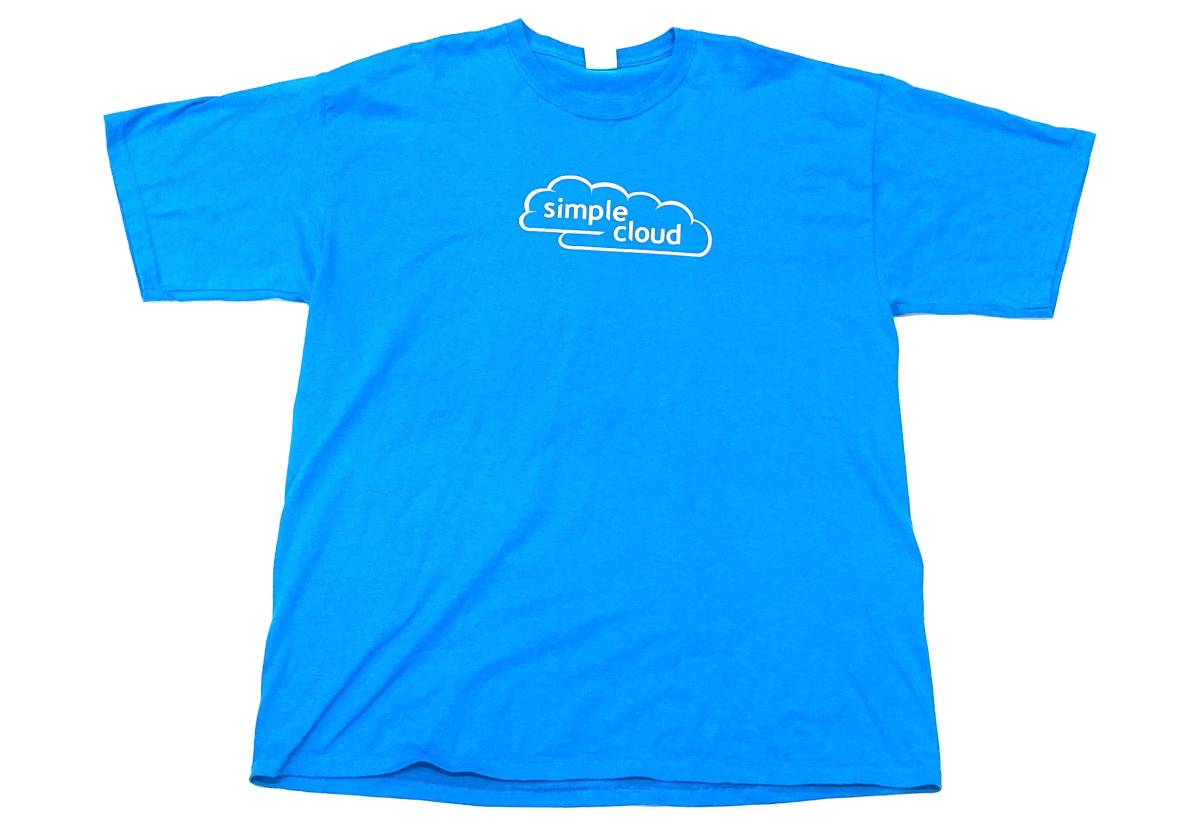 00s SIMPLE CLOUD Tシャツ Zend Microsoft rack space IBM nirvanix 企業 水色 XL マイクロソフト_画像1