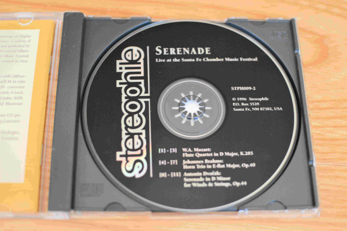 SERENADE　　　サンタフェ室内音楽会 　ライヴ集_画像3