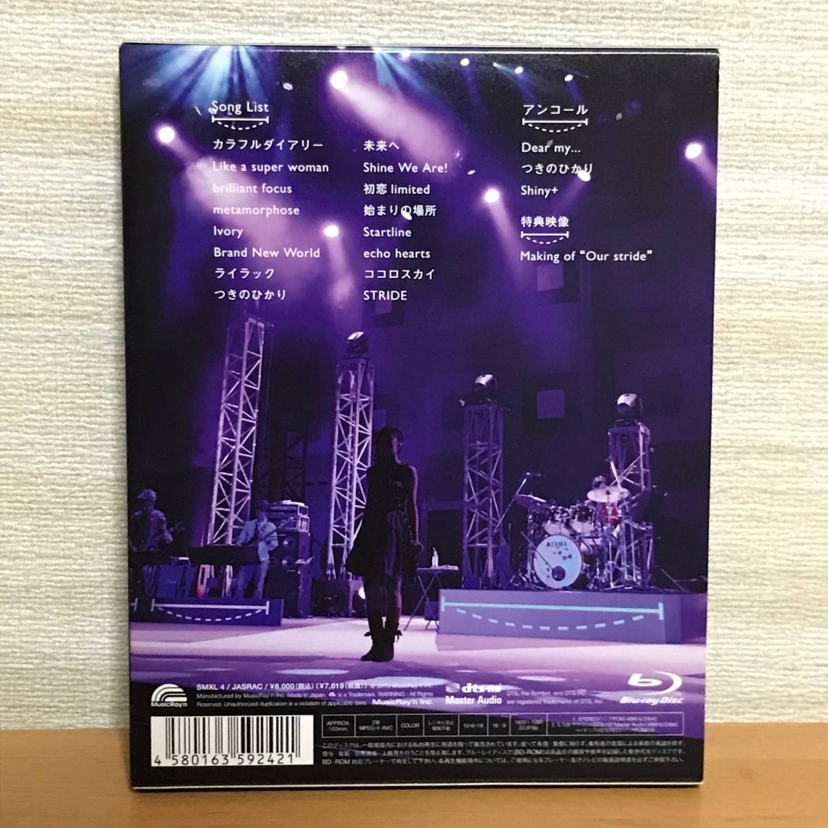 【送料無料】寿美菜子 First Live Tour 2012 “Our stride" Blu-ray【中古美品】_画像2