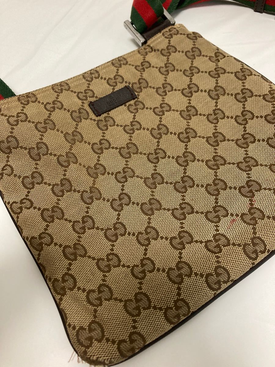 GUCCI グッチ ショルダーバッグ WGキャンバス ウェブ 46309