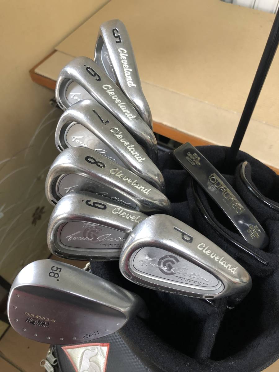 感謝セール！中古 ゴルフクラブセット［右用］キャロウェイ CALLAWAY / Cleveland Tour 等 中古キャディバッグ付 11本【1445】_画像7