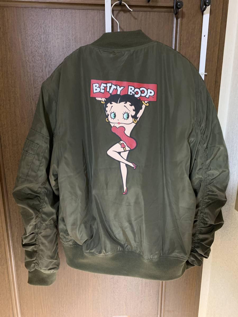 ヤフオク! - DENIFITS x Betty Boop MA-1 フラ...