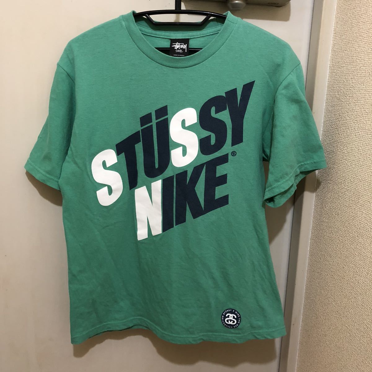 Sサイズ！stussy×NIKE ステューシー×ナイキ 古着半袖Tシャツ S&Sコレクション メキシコ製
