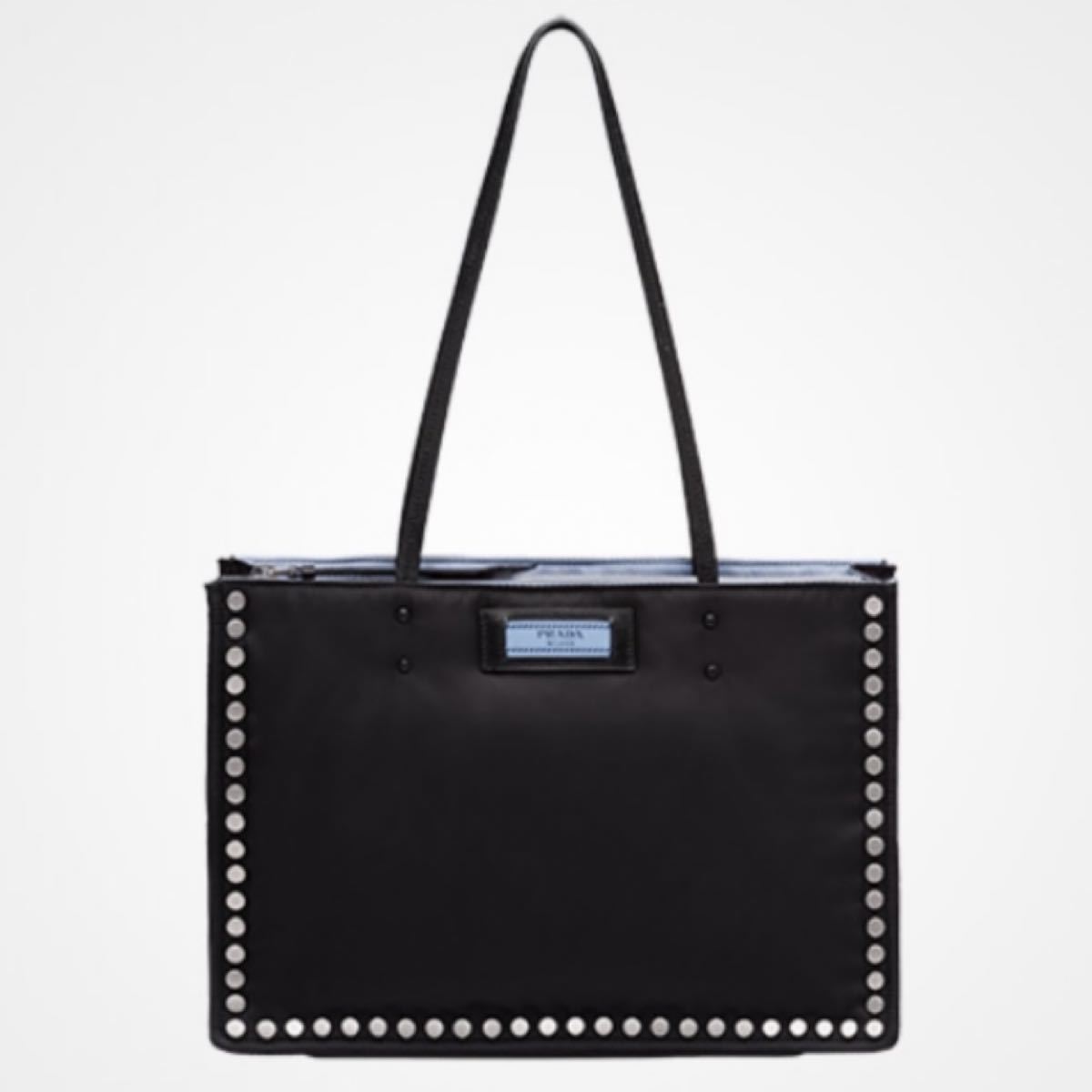 在庫有 PRADA プラダ ショルダーバッグ ナイロン ブラック 白タグ有