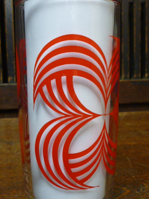 昭和レトロ　グラス オレンジ ５色 セット インテリア ディスプレイ キッチン レトロポップ タンブラー_画像6