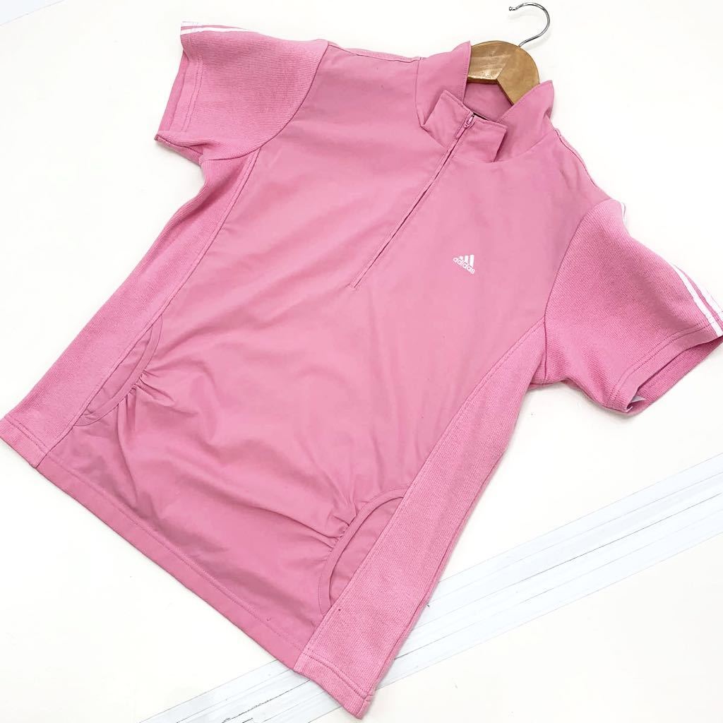 Adidas Golf Adidas Golf Pink Rink Relate Rush L Size Golf Рубашка One Piece идеально подходит для тонких гольф -раундов ♪ AJ123 AJ123