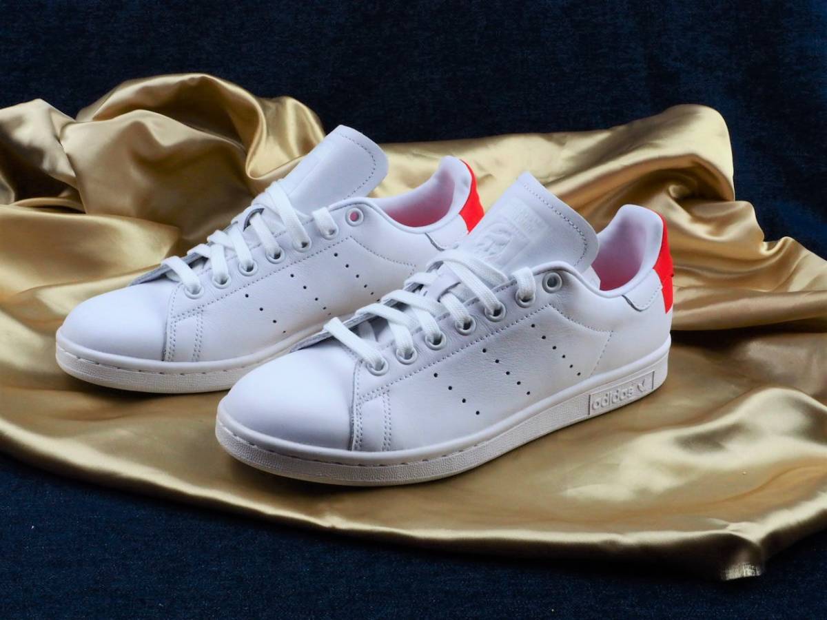  postage 710 jpy ~* new goods *adidas originals* Adidas Originals * leather *STAN SMITH W* Stansmith W* white red *24.5.