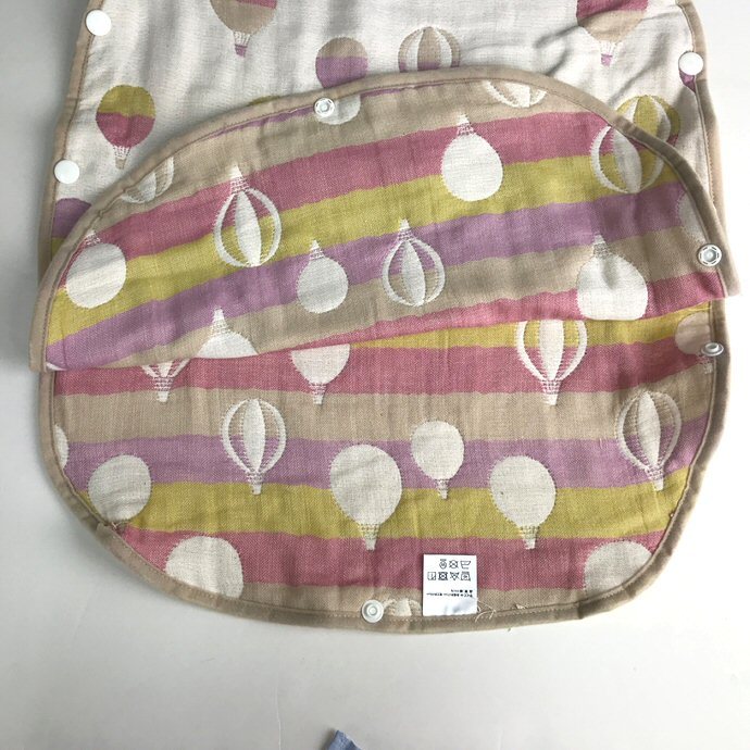 スリーパー ベビー M レッド バルーン 綿100% 6重ガーゼ 新品 0歳~3歳頃 日本製 パジャマ_画像3