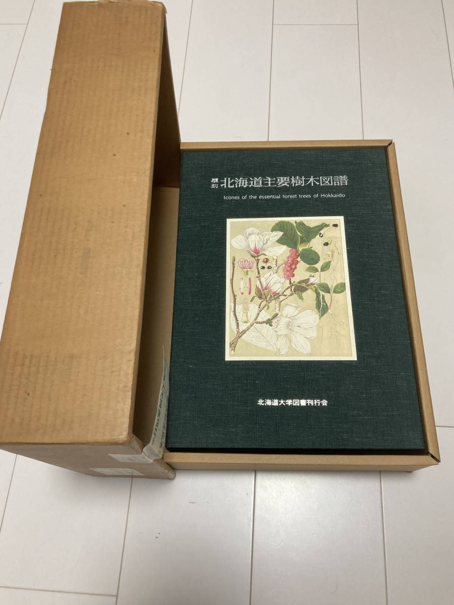 【爆買い！】 覆刻 北海道主要樹木図譜 外箱付き　美品本体　1984年発行 野草、植物