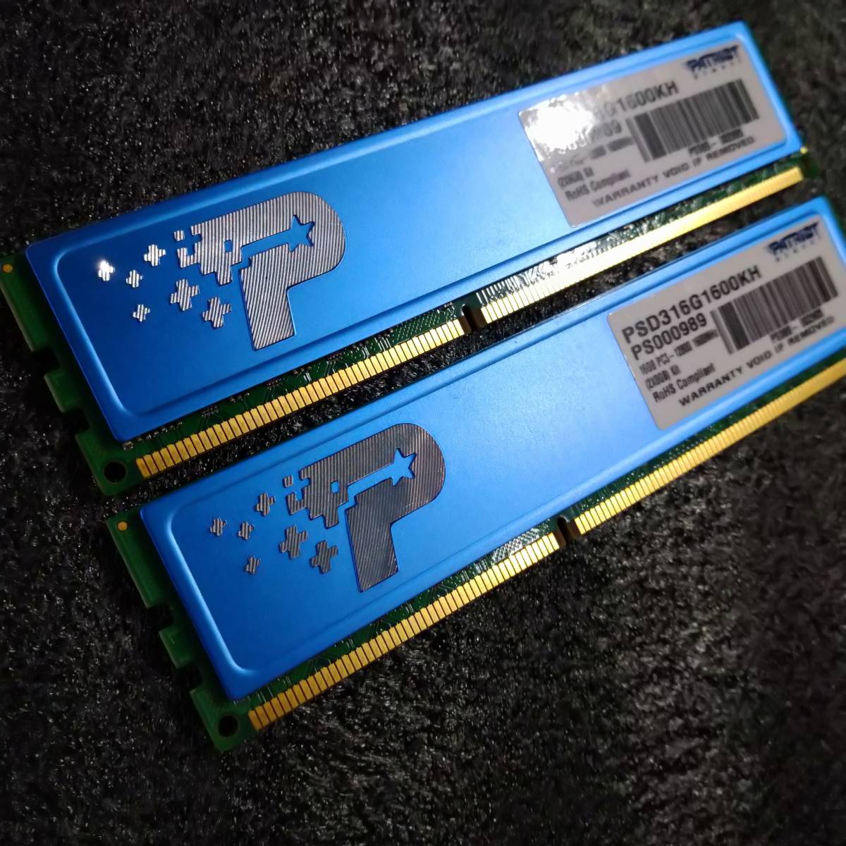 【中古】DDR3メモリ 16GB[8GB2枚組] Patriot PSD316G1600KH [DDR3-1600 PC3-12800]