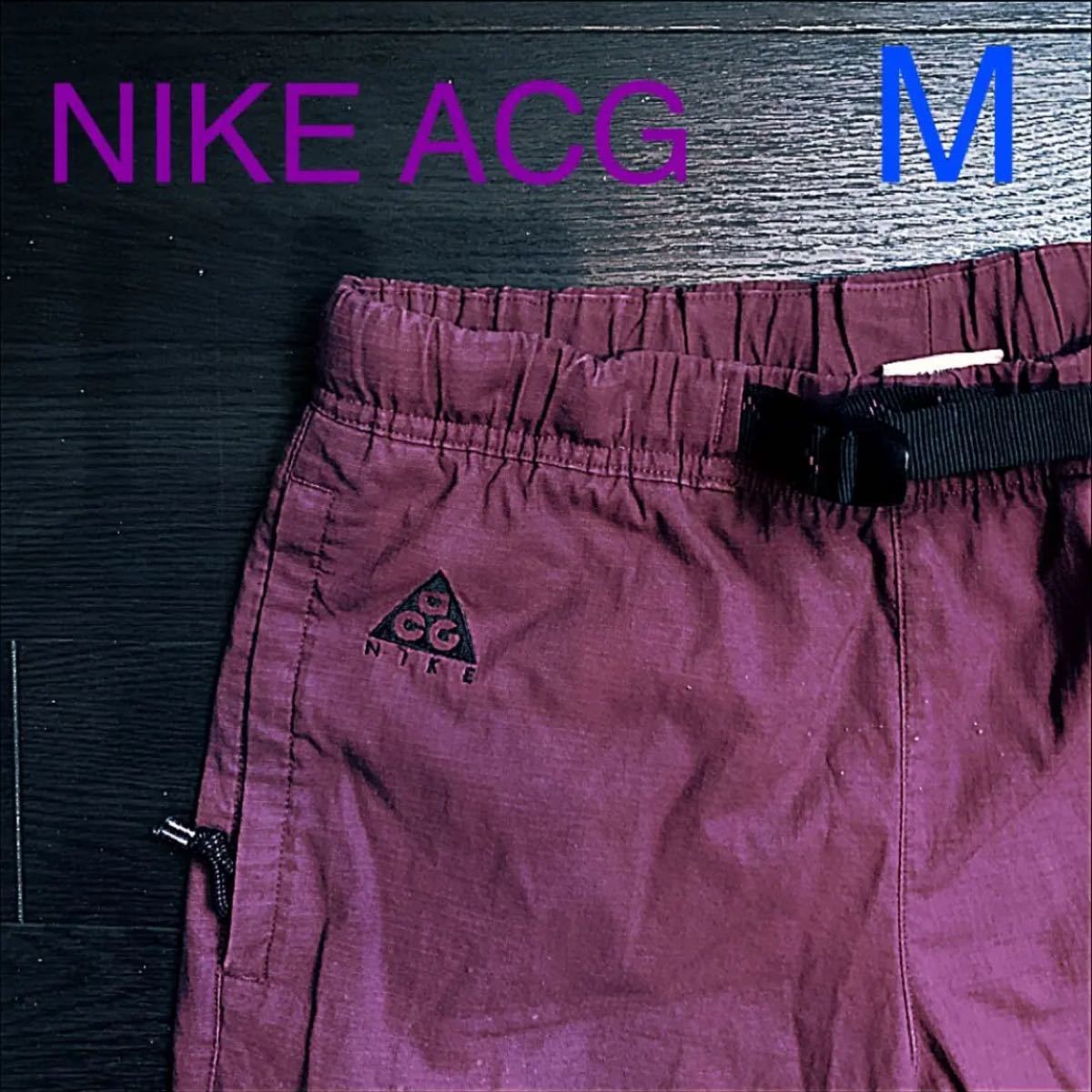 NIKE ACG ワークパンツ　紫　カーゴパンツ　パープル　M 送料無料　メンズ ゴルフパンツ ストレッチパンツ