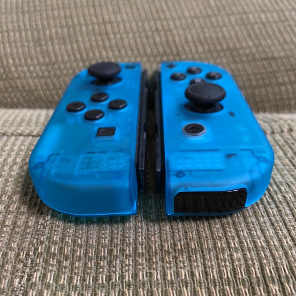 動作確認済み Nintendo Switch Joy-Con スケルトン ブルー 水色 2個セット 左右 ＬＲ ＋－ ニンテンドースイッチジョイコン コントローラー_画像4